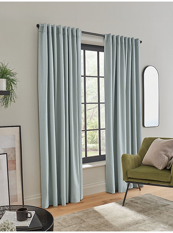 Blackout Curtains Light Grey Home George