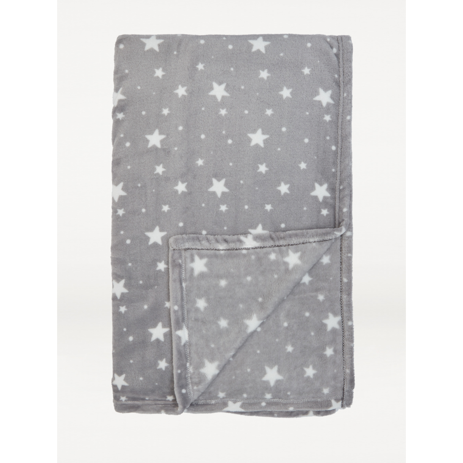 George Grey Star Print Fleece Blanket - 150Cm X 120Cm