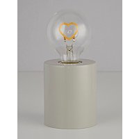 Grey Heart Bulb Portable Battery Light | Home | George at ASDA