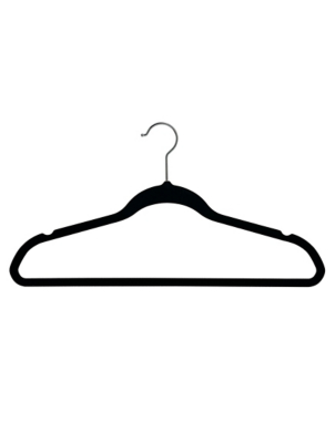 Black Velvet Hangers 20 Pack Home George At ASDA   5057172704040