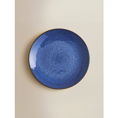 George Blue Reactive Glaze Side Plate - Blue