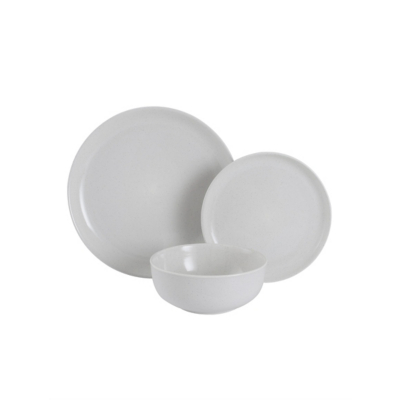 George White Speckled Dinner Set 12 Piece - White