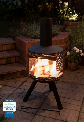 Expert Modern Grill WoodBurning Chiminea Outdoor & Garden
