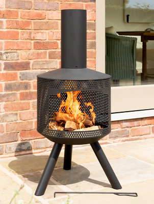 Expert Modern Grill Wood-Burning Chiminea | Outdoor u0026 Garden | George at  ASDA