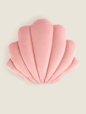 Pink Shell Cushion Home at ASDA