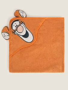 Disney Winnie the Pooh Tigger Orange Hooded Towel