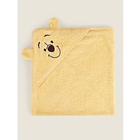 Disney Winnie the Pooh Yellow Hooded Towel | Baby | George at ASDA