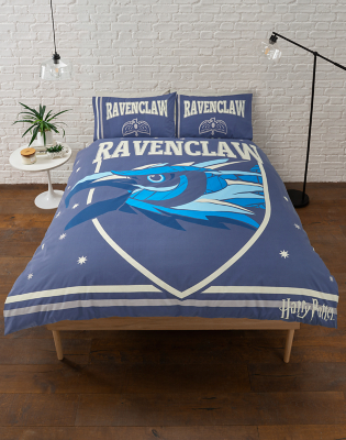 Blue Harry Potter Ravenclaw Reversible Duvet Cover Set Home at ASDA