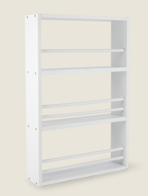 White Wall Mounted Shelves Home at ASDA