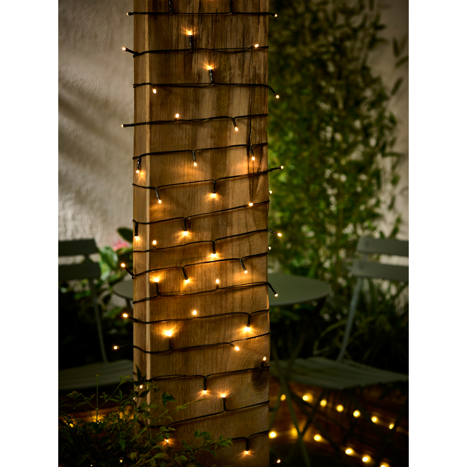 George Multi White Solar Powered Led Garden String Lights 250 Pack