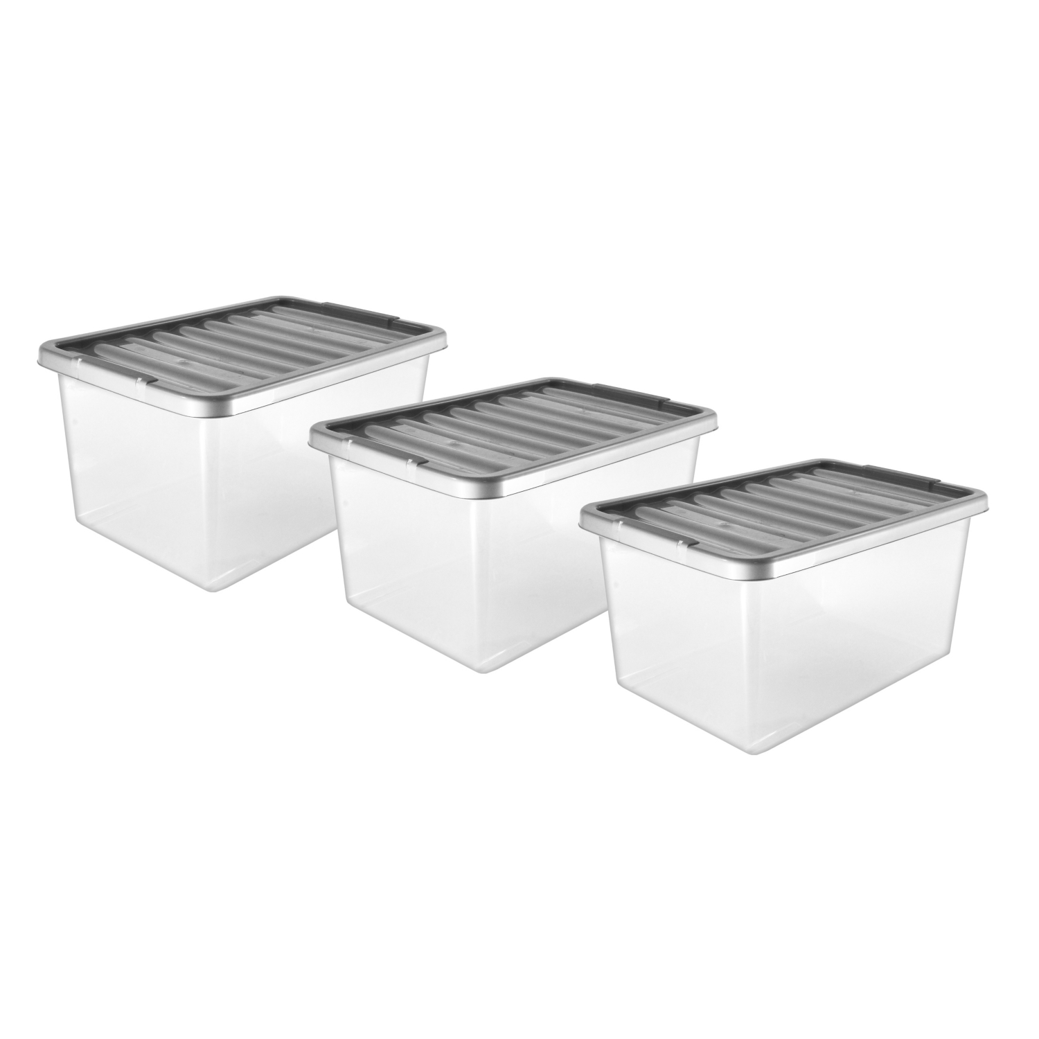 George Grey 27L Plastic Storage Boxes 27L - Set Of 3