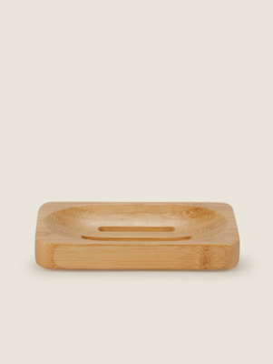 Just Wellness Bamboo Soap Dish Home at ASDA