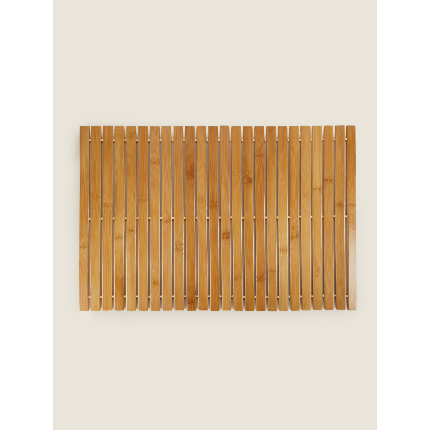 George Natural Bamboo Bath Mat