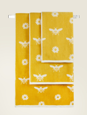 Yellow Bee & Daisy Towel Range