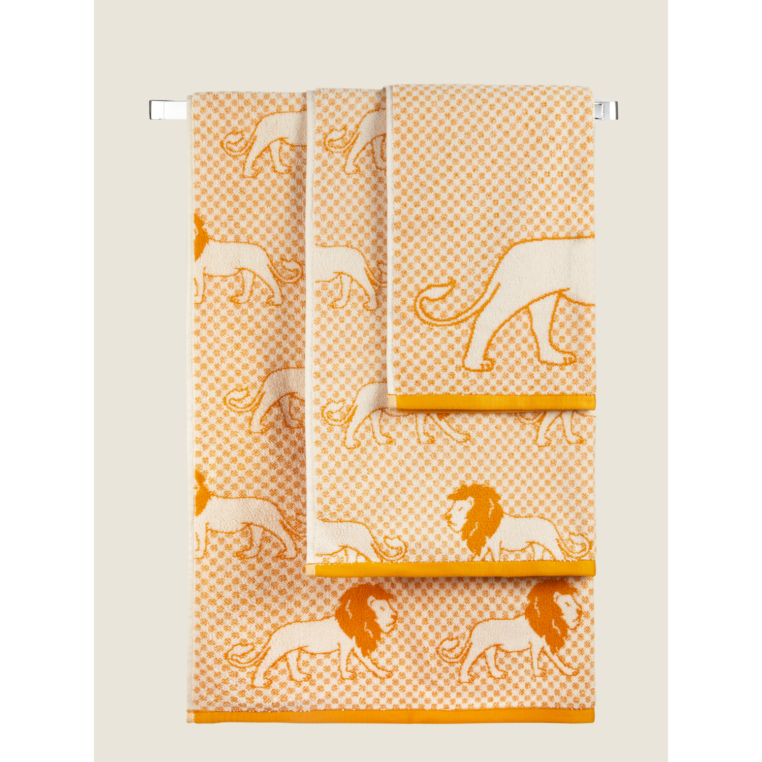 George Yellow Lion Towel Range
