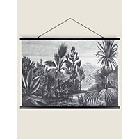 Black Large Hanging Palm Print Canvas | Home | George at ASDA