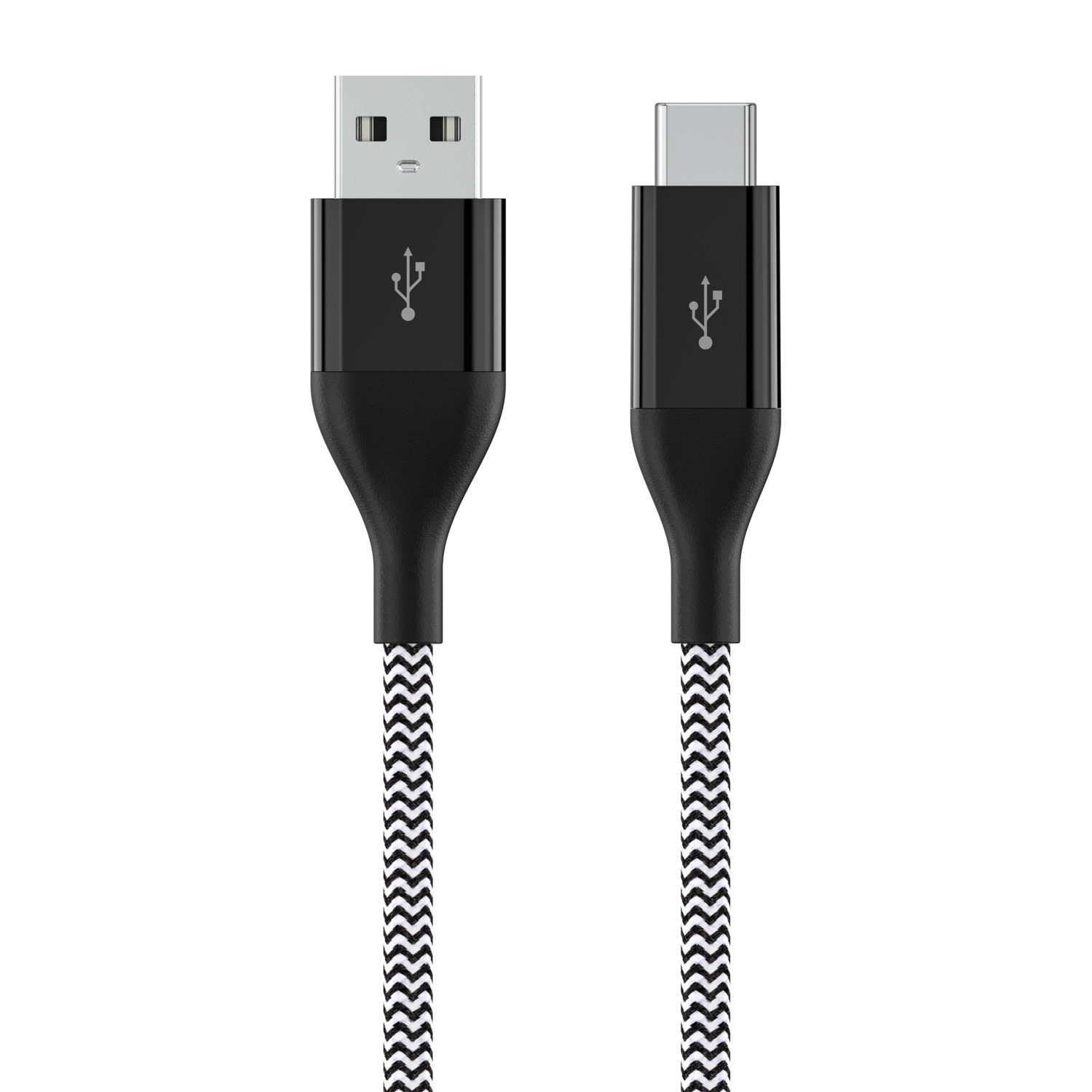 Asda Black Tech Usb-A To Usb-C Cable - 1.8M