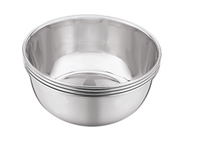 SilverTone Stainless Steel Mixing Bowl Set of 4 Home at ASDA