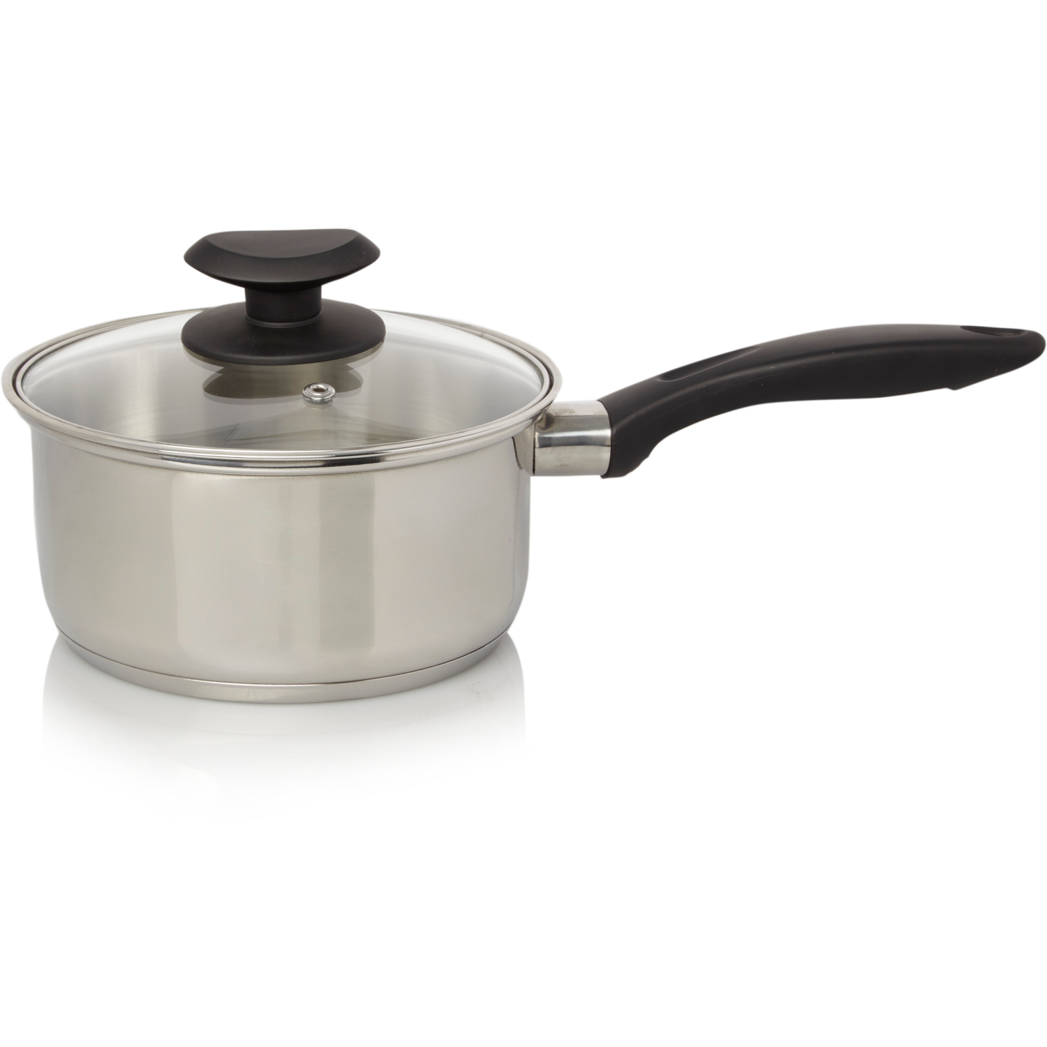 George Silver Stainless Steel Saucepan And Lid 16Cm
