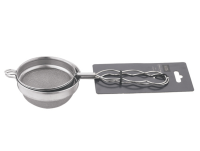 Silver Stainless Steel Tea Strainer Set of 2 Home at ASDA