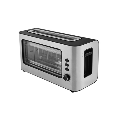 George Stainless Steel Glass Fronted 2-Slice Toaster