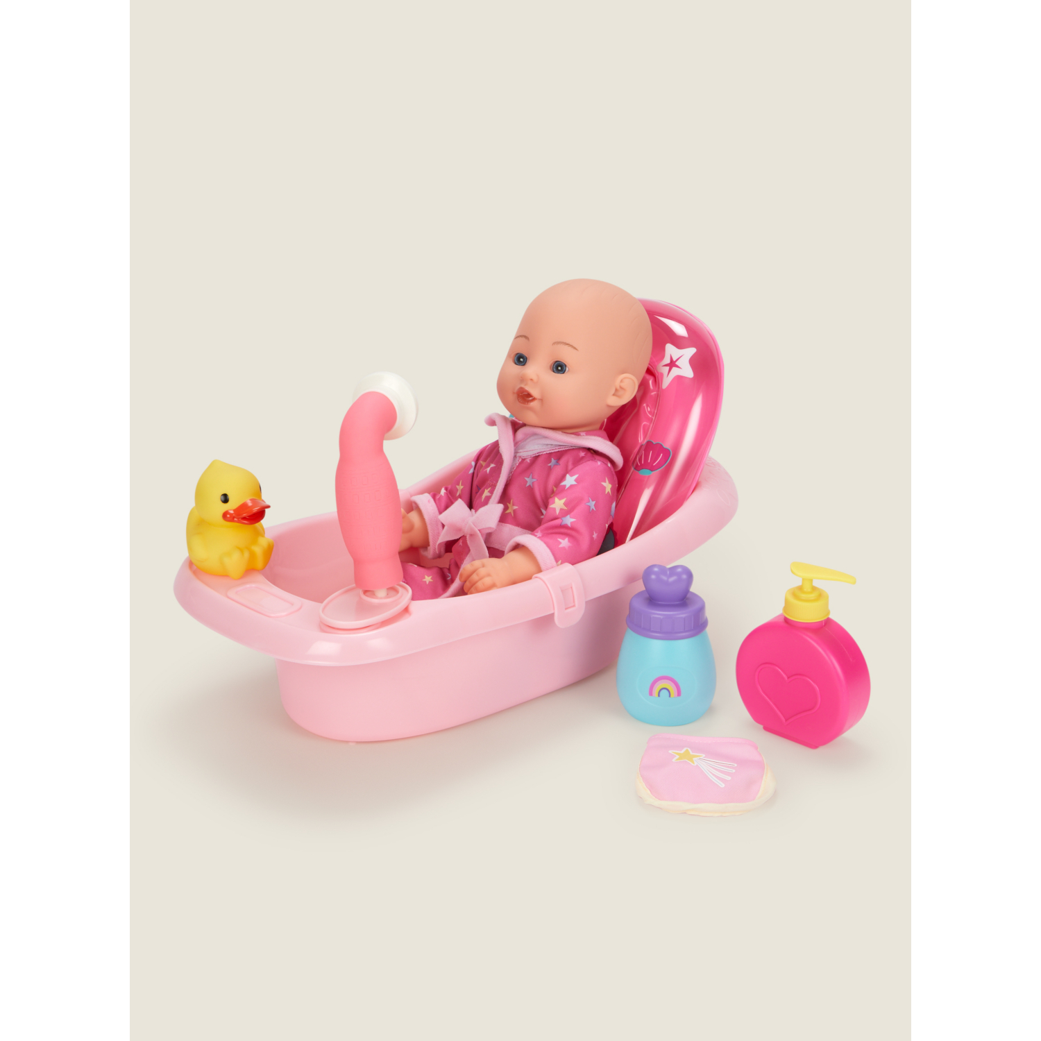 George Multi Hapello Baby Doll With Bath Set