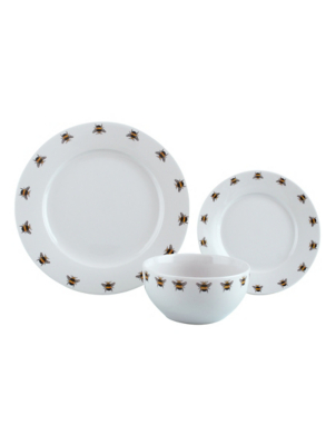 White Bee Dinner Set 12 Piece Home at ASDA