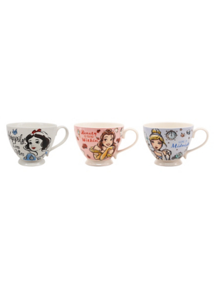 Disney Princess Footed Mugs Set of 3 Home at ASDA