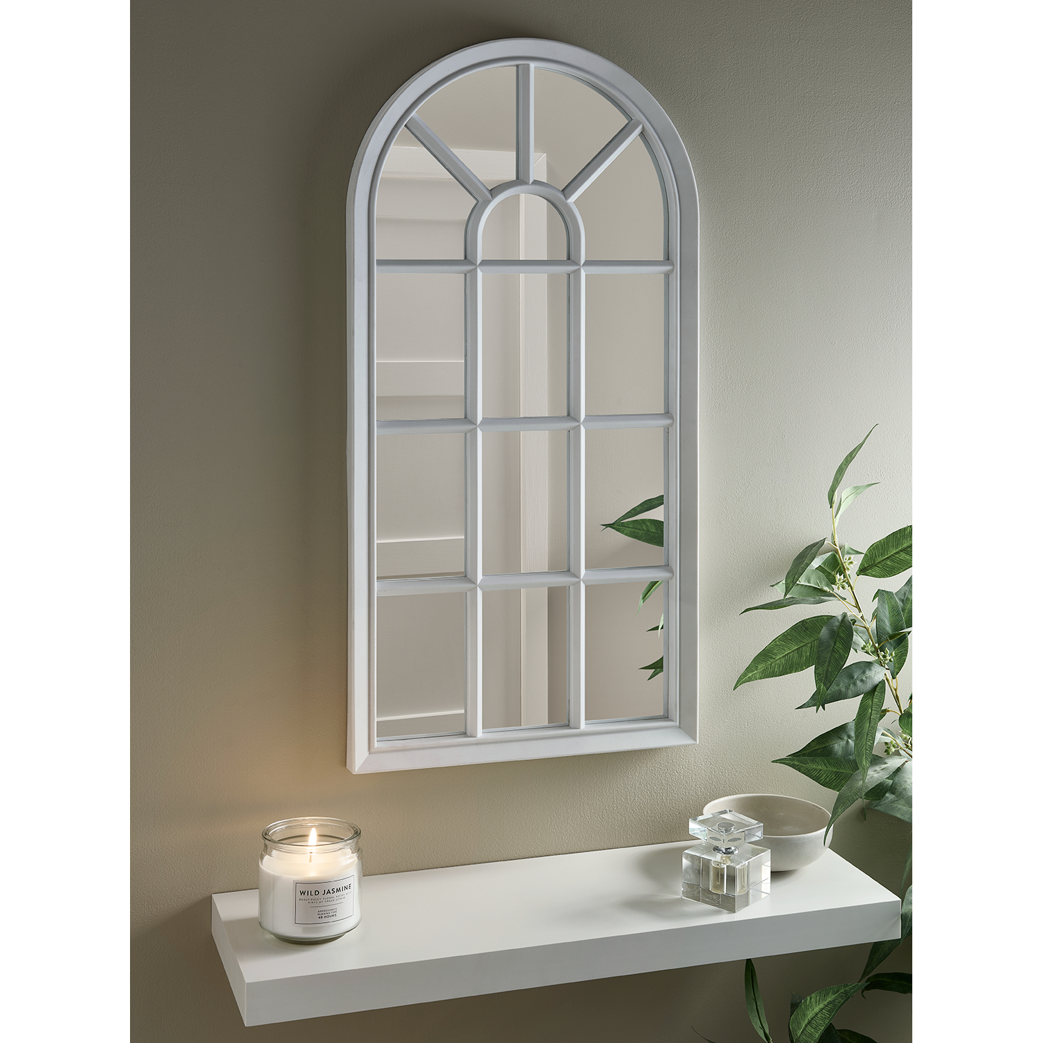 George White Window Arched Mirror