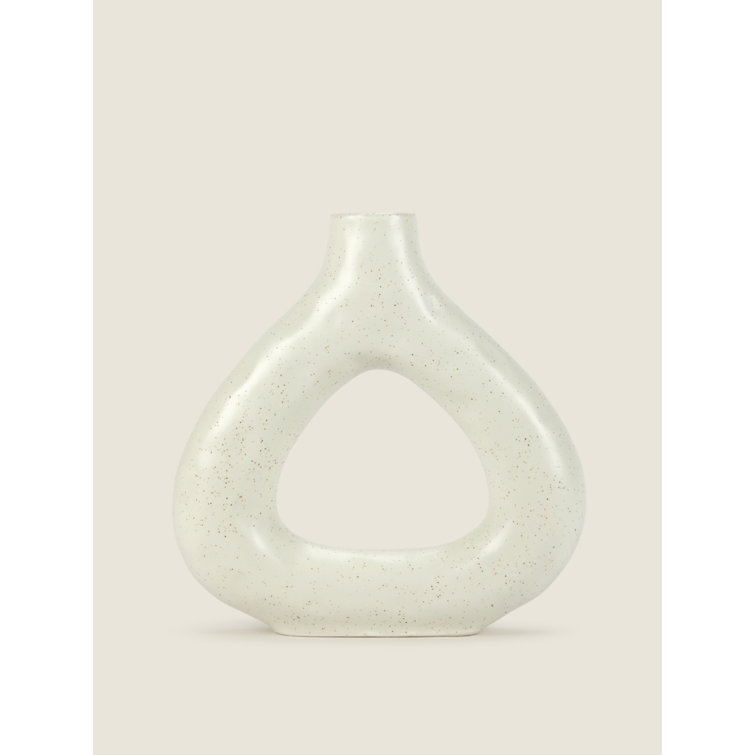 George White Speckled Vase