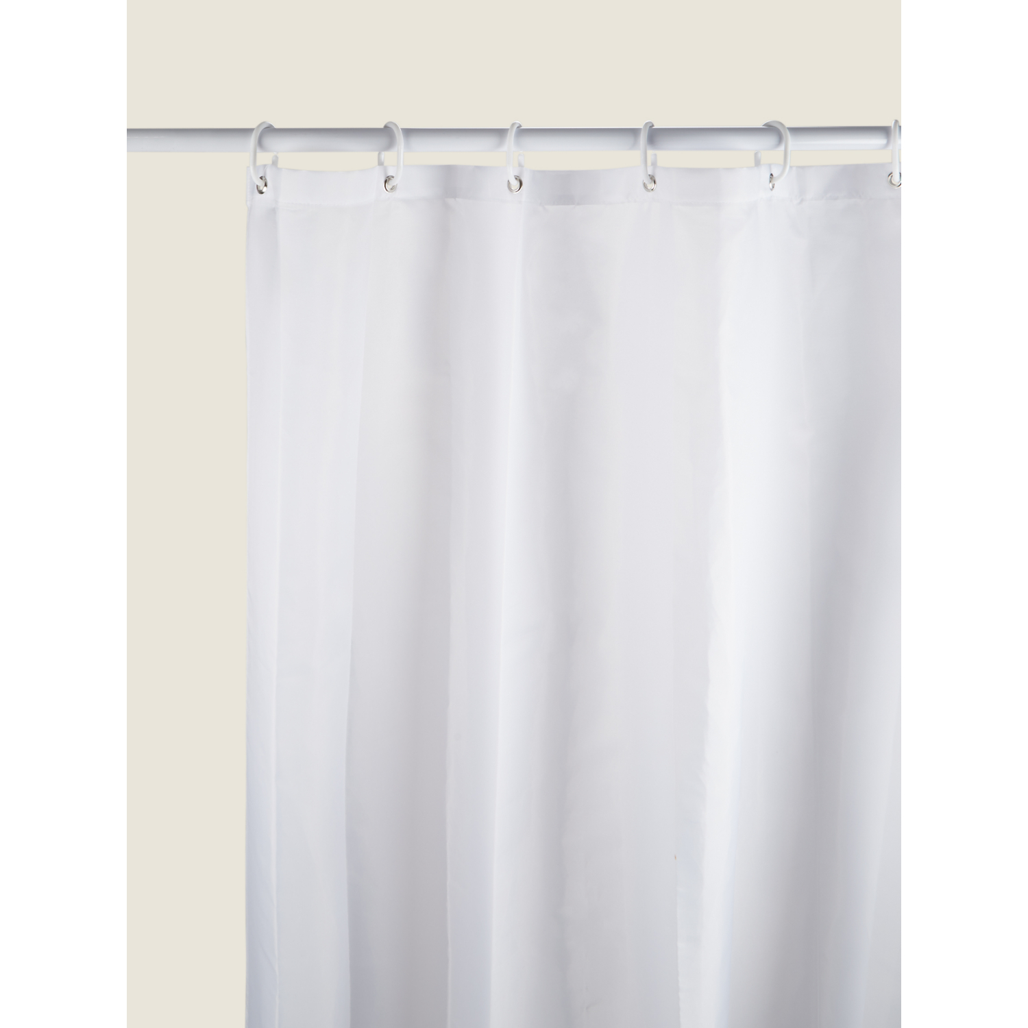George White Shower Curtain
