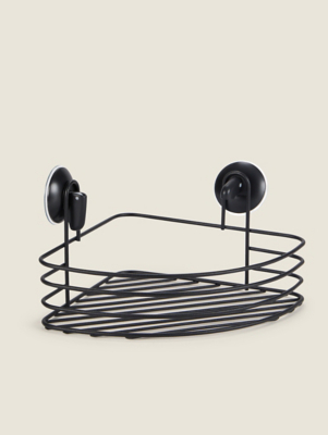 Matte Black Wire Corner Caddy Home at ASDA
