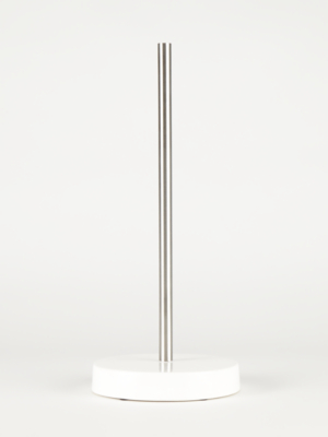 White Ceramic Toilet Roll Stand Home at ASDA