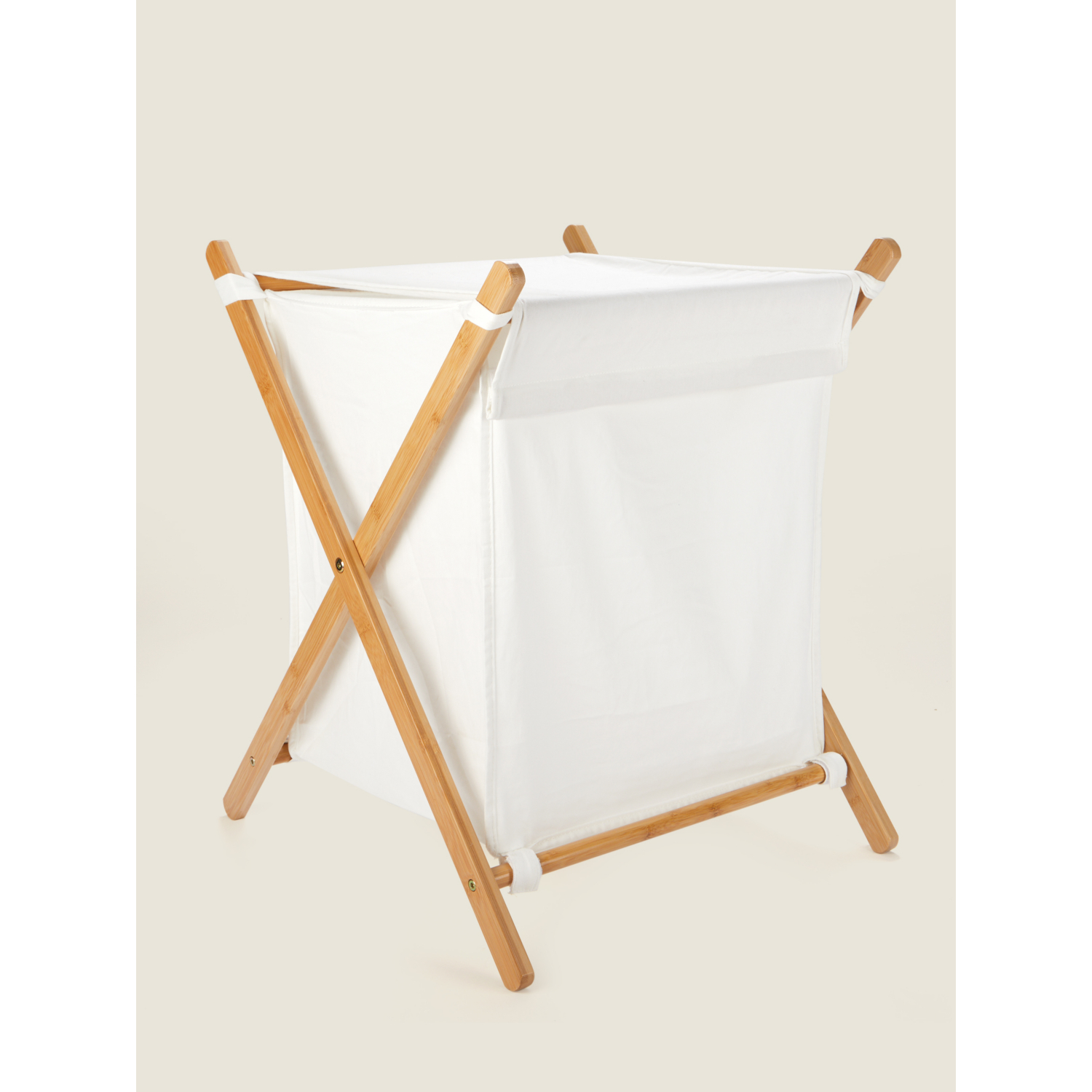 George Natural Bamboo Foldable Laundry Bin