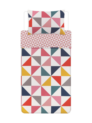 Geo Single Duvet Set Home at ASDA