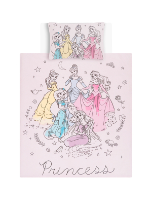 Disney Princess Pink Reversible Duvet Set Home at ASDA