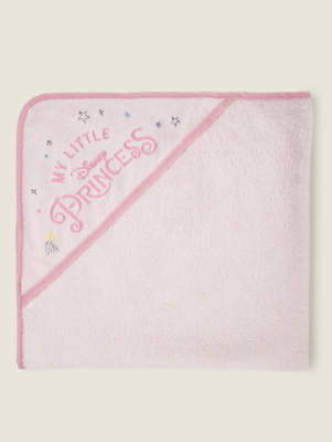 Disney Princess Pink Hooded Towel Baby at ASDA