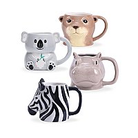 Animal Shaped Mugs - Set of 4 | Home | George at ASDA