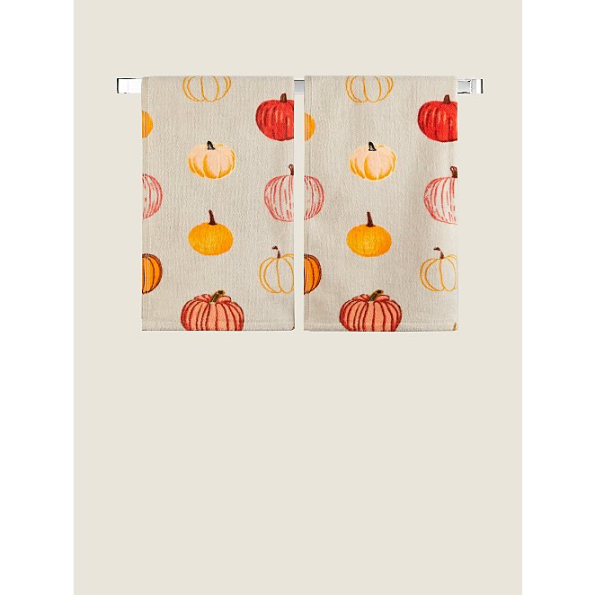 Natural Pumpkin Halloween Print Guest Towel - Set of 2 | Home | George at  ASDA