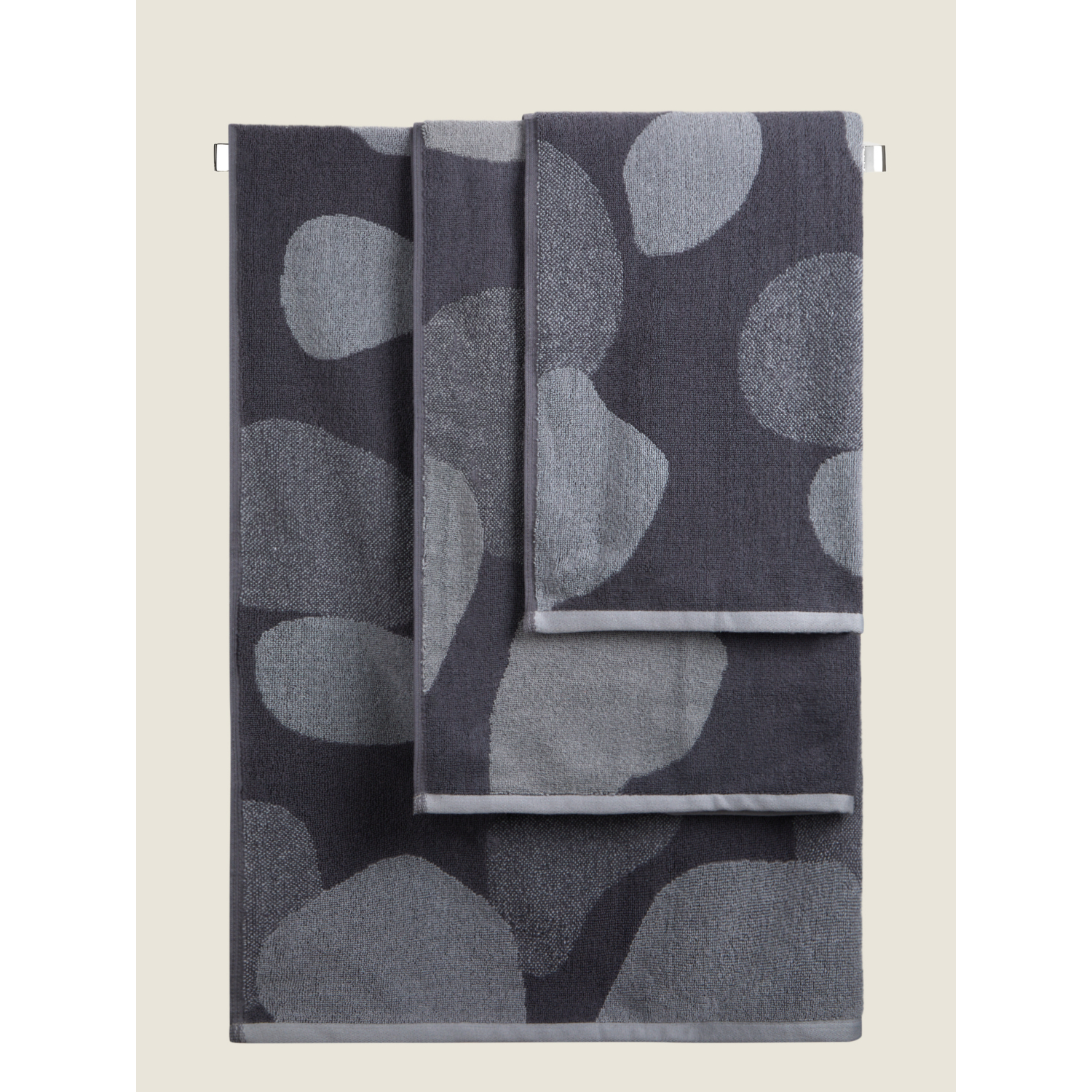 George Navy Serenity Abstract Towel Range