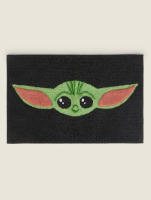 Star Wars Mandalorian Baby Grogu Black Bath Mat Home at ASDA