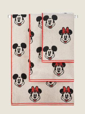 Disney Mickey & Minnie Mouse Retro Towel Range Home at ASDA