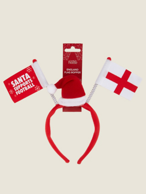 Christmas England Flag Headband Kids at ASDA