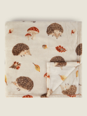 Natural Hedgehog Super Soft Throw | Home | George At ASDA