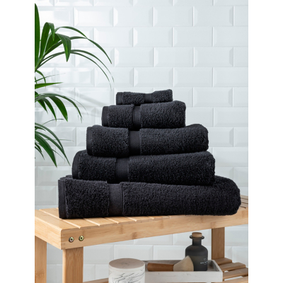 George Black Super Soft Cotton Towel & Bath Mat Range