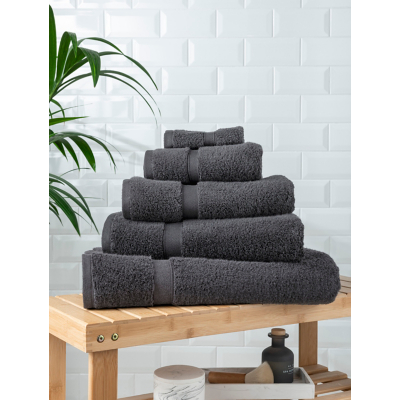 George Grey Dark Super Soft Cotton Towel & Bath Mat Range Size 4.7