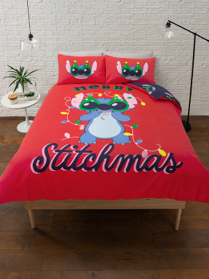 Disney Stitchmas Tree Reversible Duvet Set Home at ASDA