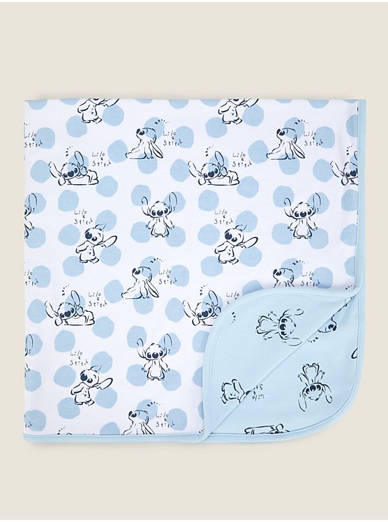 Disney Stitch Double-Sided Jersey Blanket, Home
