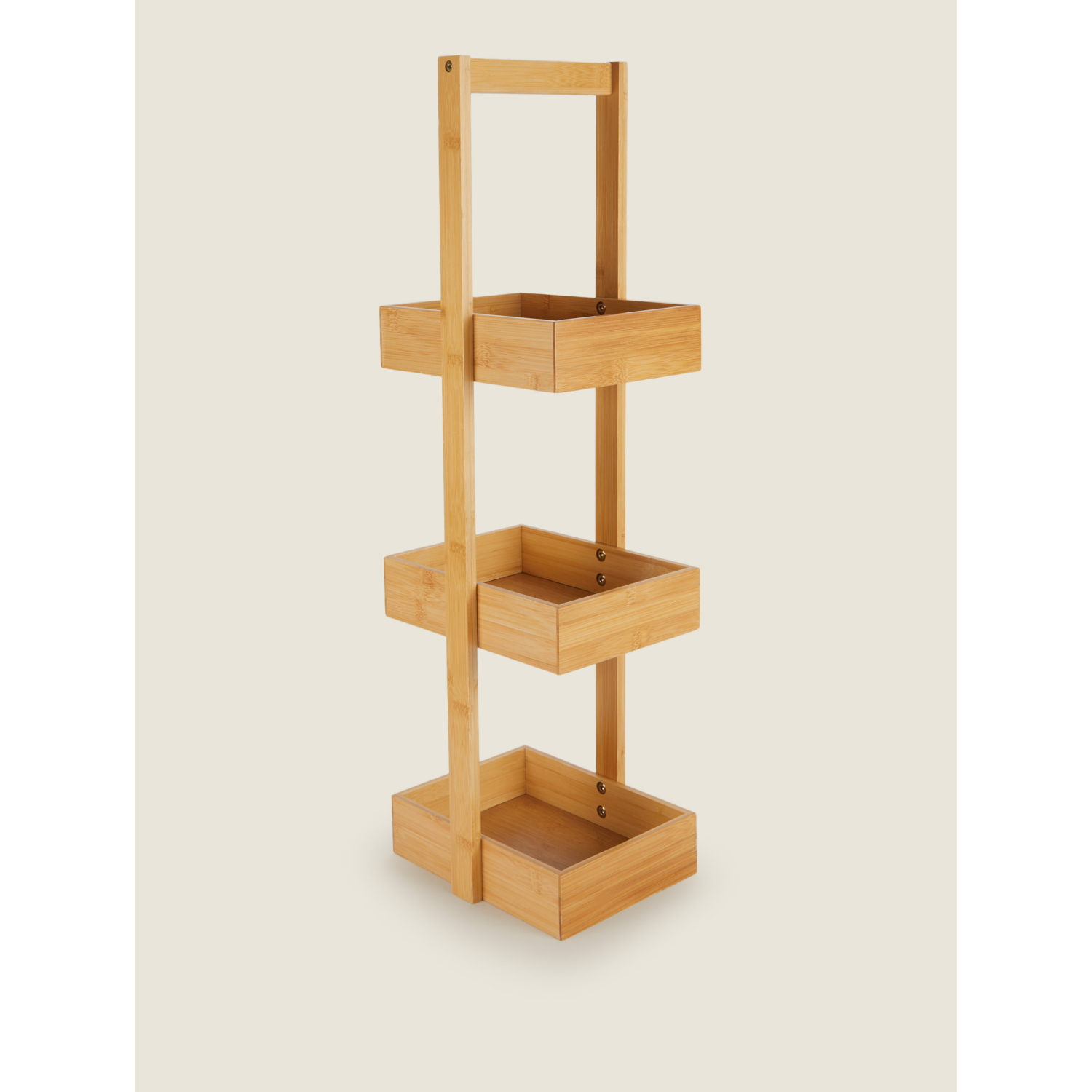 George Natural Bamboo 3 Tier Storage Caddy