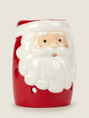 Red Christmas Santa Head Oil Burner Home at ASDA